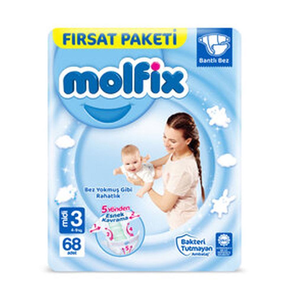 Molfix Çocuk Bezi Midi 68 Li 4-9 Kg
