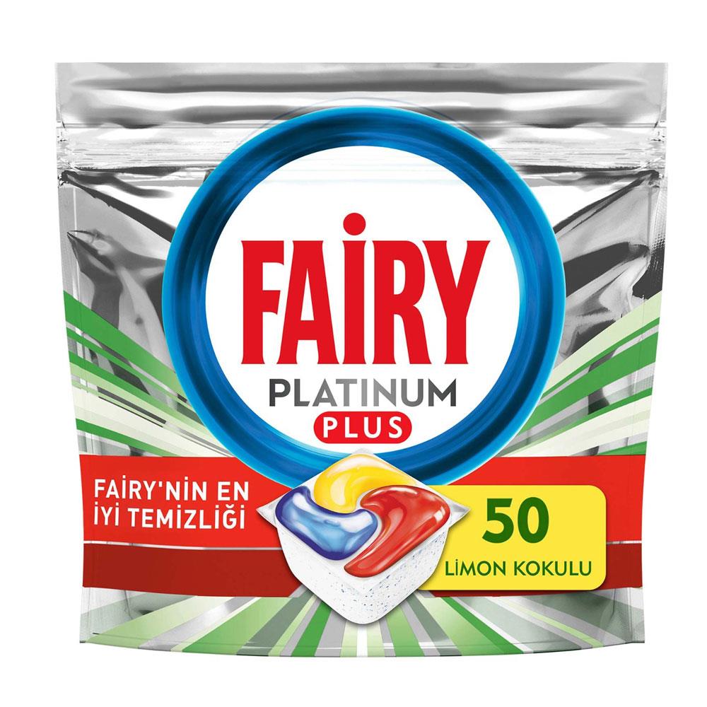 Fairy Platinum Plus 50'Li Bulaşık Deterjanı Limon Kokulu