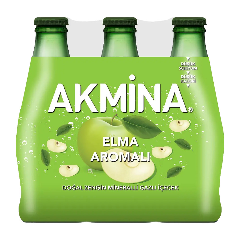 Akmina Soda Elmalı 6*200Ml