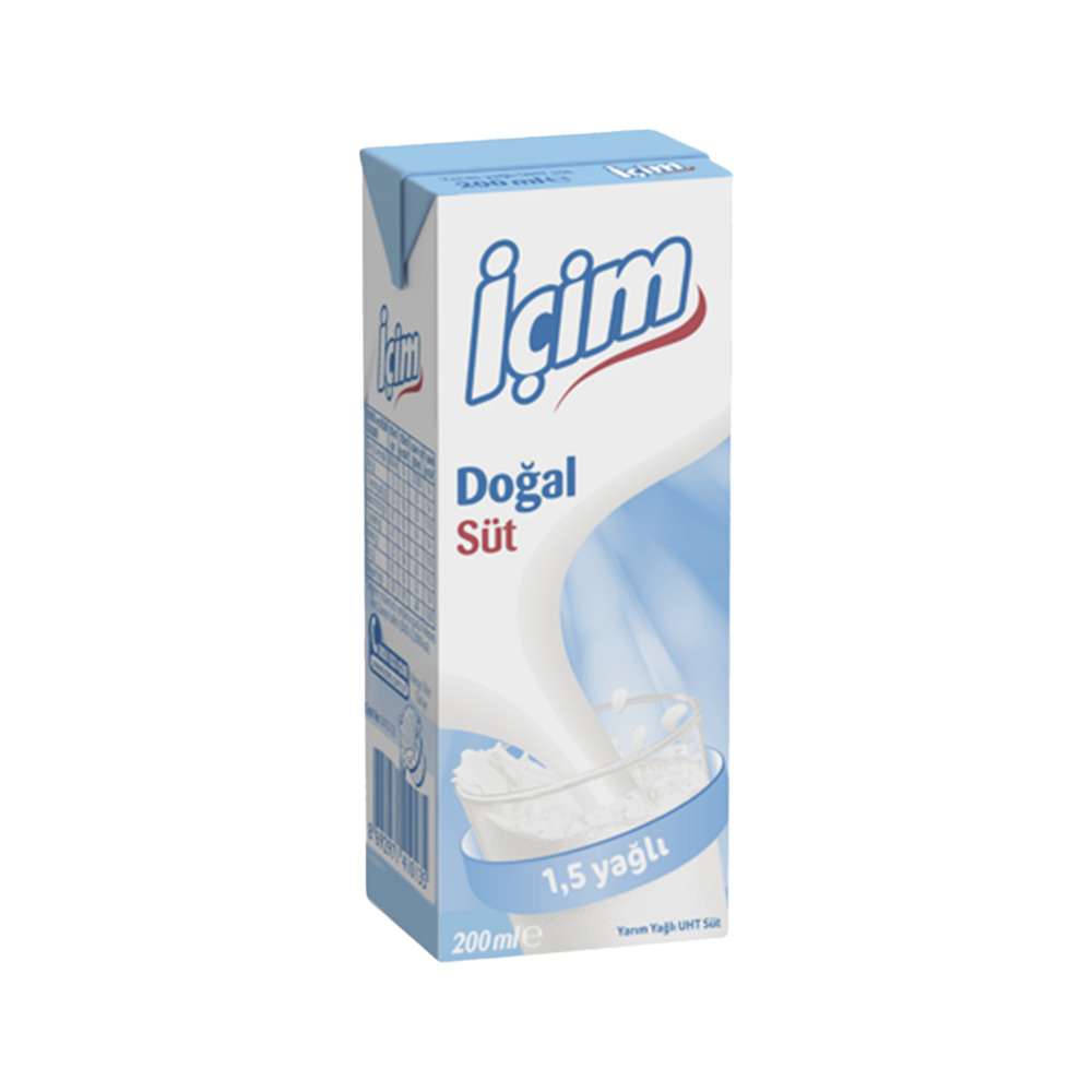 İçim Süt 200 Ml Yarım Yağlı
