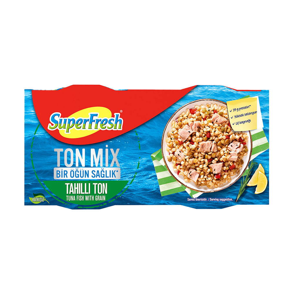 SuperFresh Ton Mix 2*150 Gr Tahıllı**