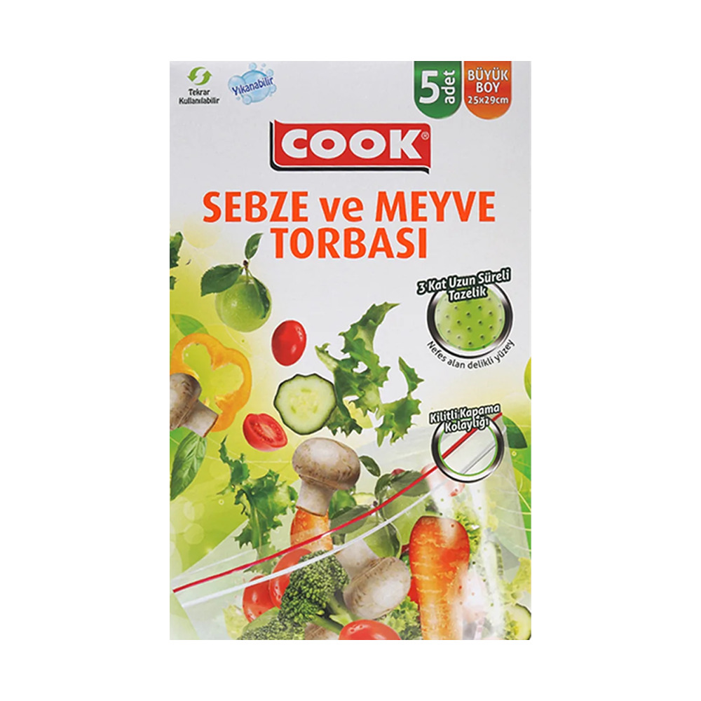 Cook Sebze ve Meyve Torbası 5’li.