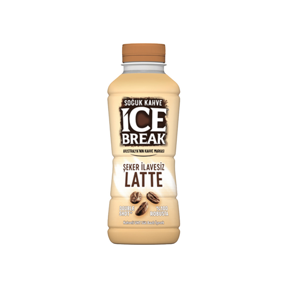 Ice Break Soğuk Kahve Latte Şeker İlavesiz Plastik Şişe 375Ml 