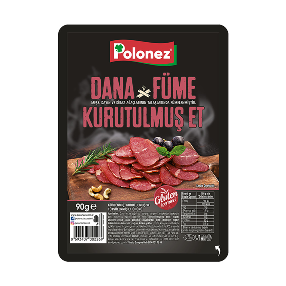 Polonez Kurutulmuş Füme Et 90 Gr
