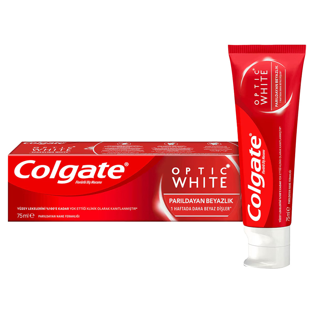 Colgate Optic White Parıldayan Beyazlık Beyazlatıcı Diş Macunu 75 ml
