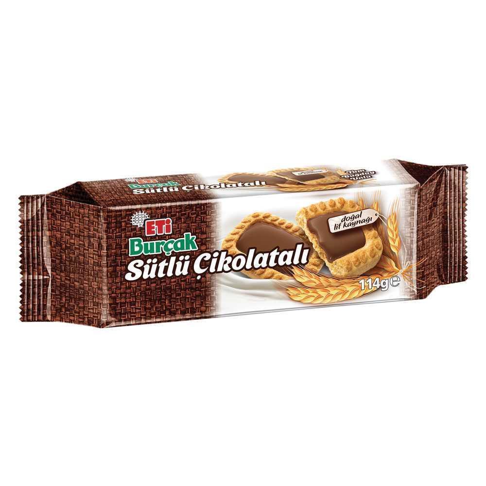 Eti Burçak Sütlü Çikolatalı Bisküvi 114 Gr 