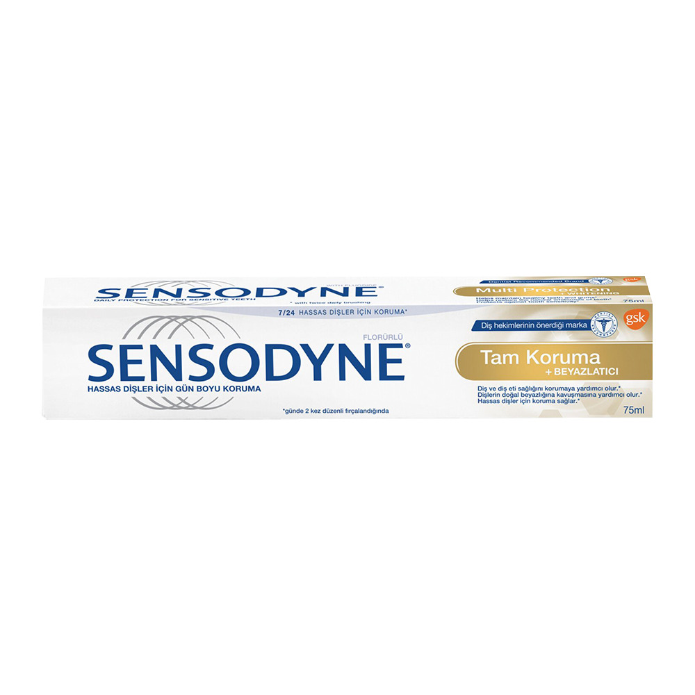 Sensodyne Diş Macunu 75 Ml Florürlü Tam Koruma Ve Beyazlatıcı 