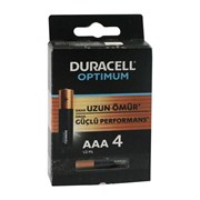 Duracell Optimum İnce Kalem Pil 4'lü AAA