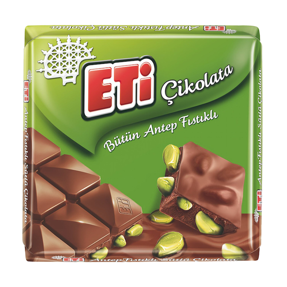Eti Çikolata Antep Fıstıklı Kare 60 Gr