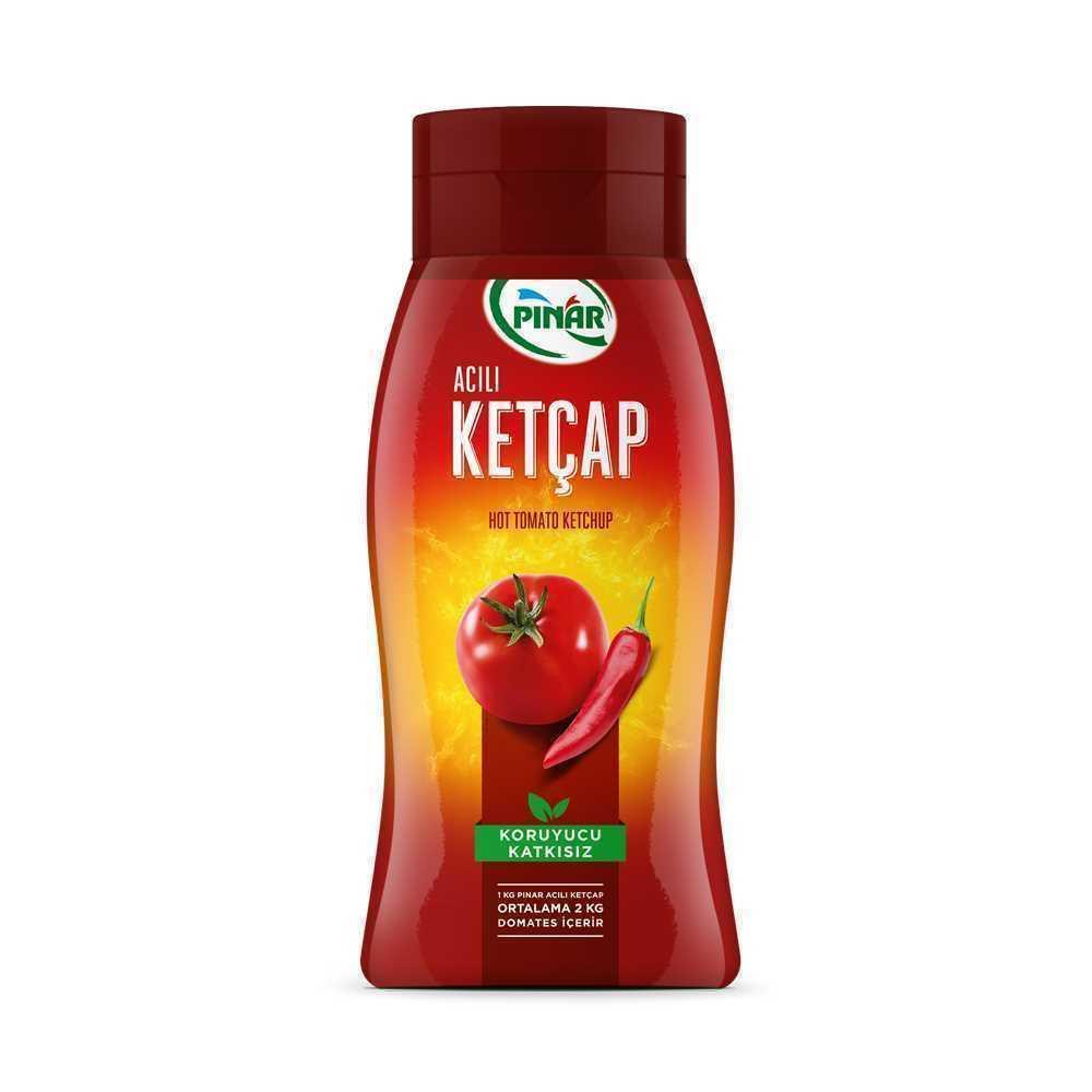Pınar Ketçap 600Gr Acılı.