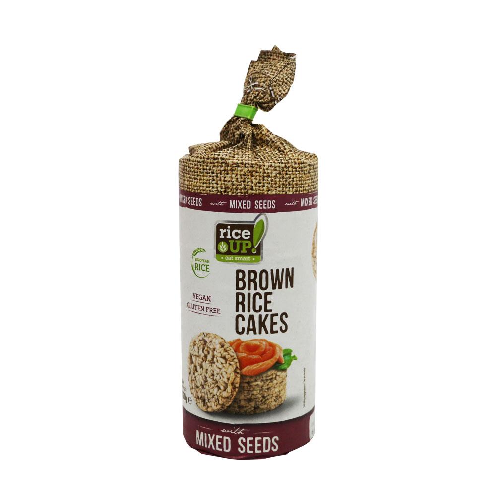 Brown Rice Cakes With Süper Seeds 120Gr