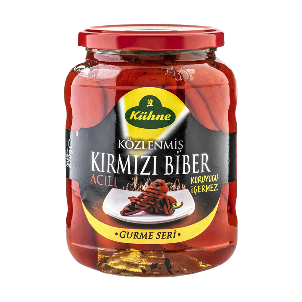 Kühne Közlenmiş Kırmızı Biber Türk Tipi 670Gr Acılı.