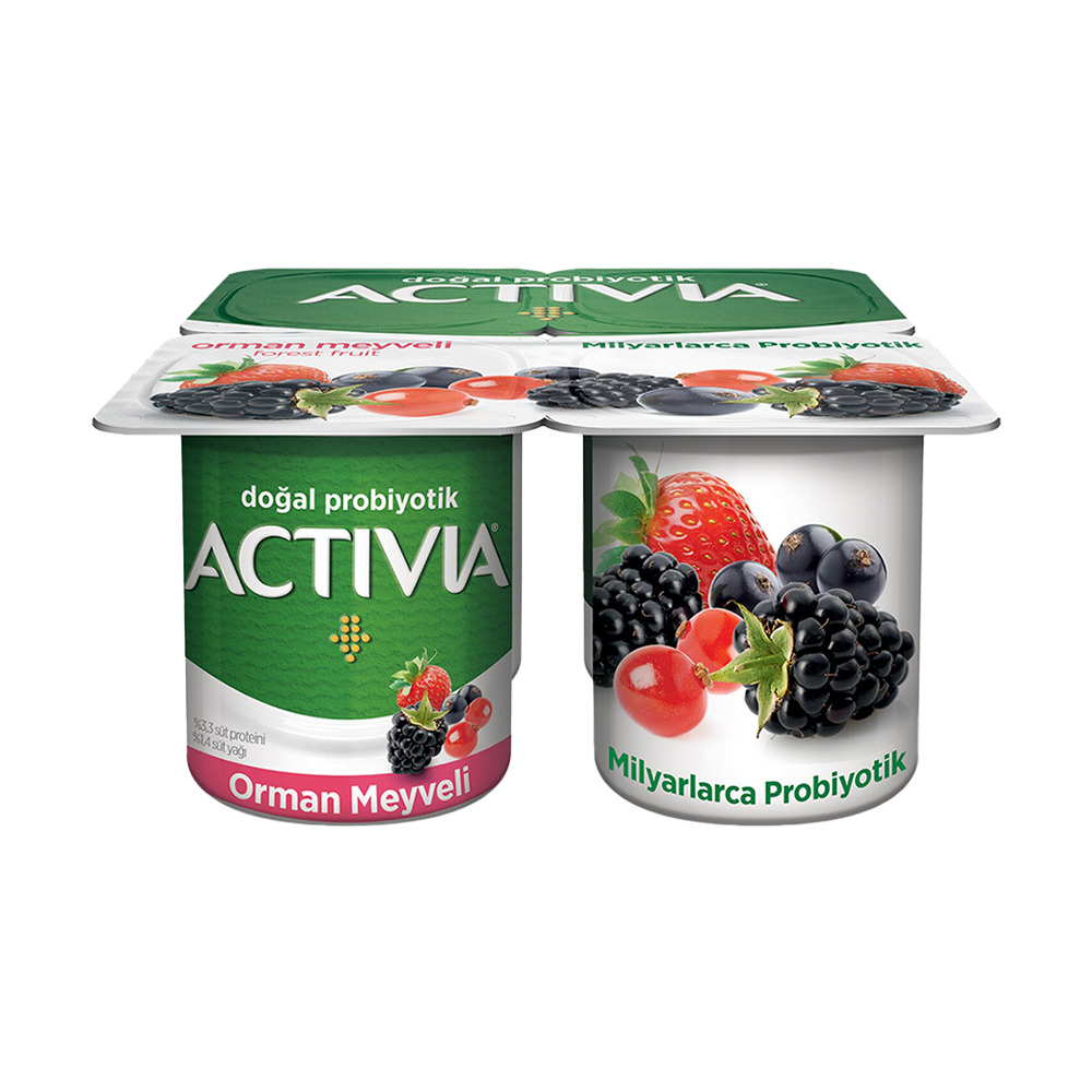 Activia Doğal Probiyotik 4*100 Gr Orman Meyveli