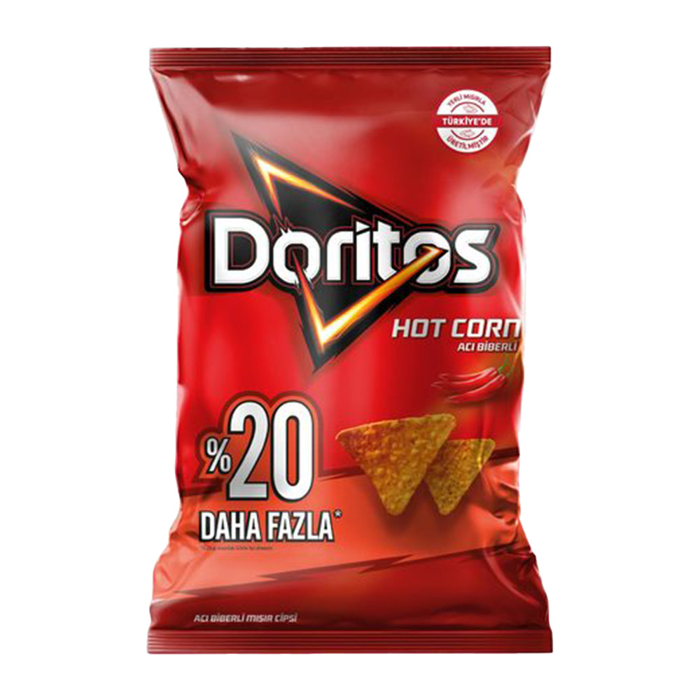 Doritos Mısır Cipsi 180Gr Hot Corn Acı Biberli