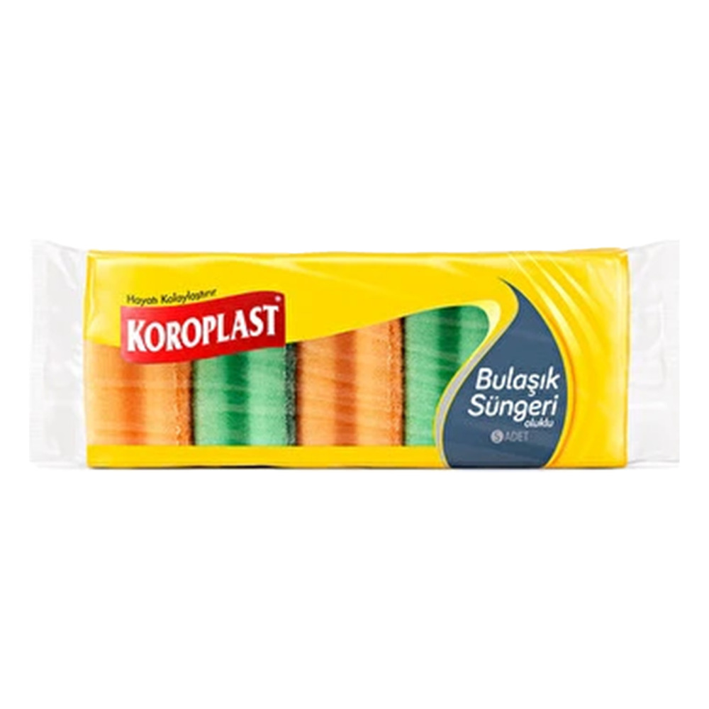 Koroplast Bulaşık süngeri 5 Li Oluklu