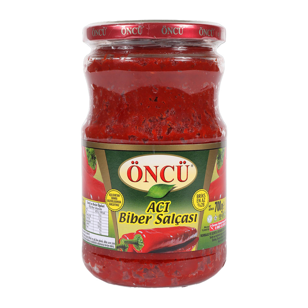 Öncü Acı Biber Salçası Cam 700 Gr