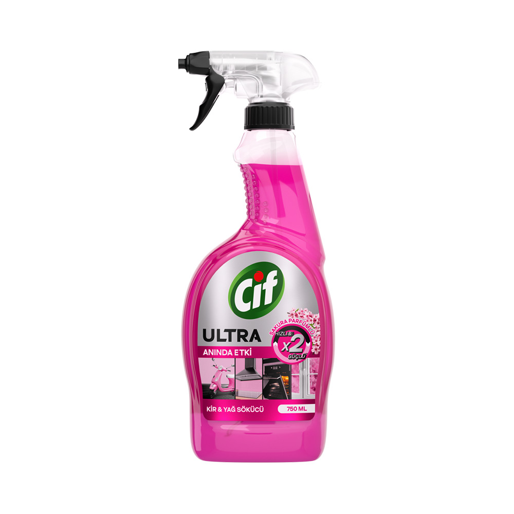 Cif Kir&Yağ Sökücü 750Ml Anında Etki Sakura