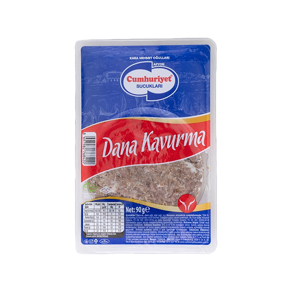 Cumhuriyet Dana Kavurma 90Gr