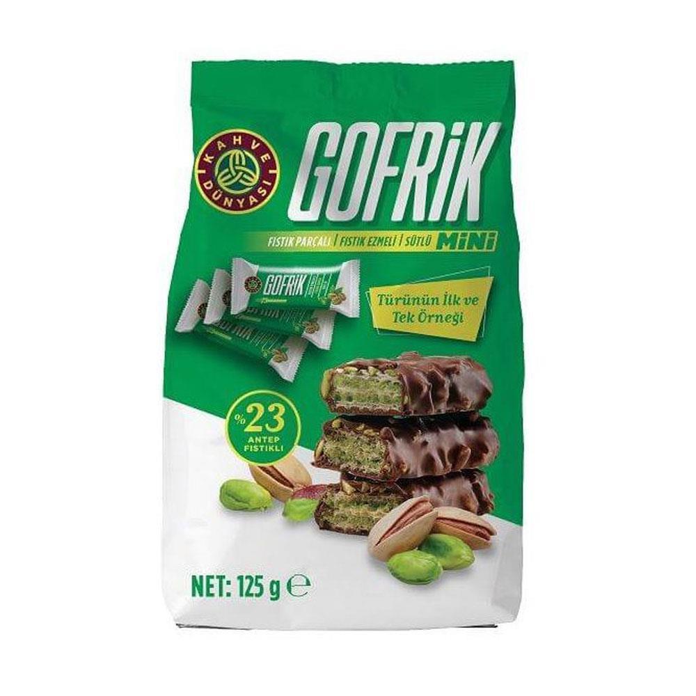 Kahve Dünyası Gofrik Poşet Fıstık Parçalı Fıstık Ezmeli Sütlü 125 Gr