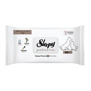 Sleepy Doğal Bambu Özlü ve Bitkisel Pet Islak Havlu 60'lı