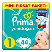 Prima Aktif Bebek Ekonomik Yeni Doğan Bebek Bezi 44’lü 2-5 Kg No:1