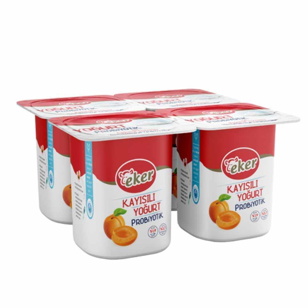 Eker Probiyotik Yoğurt Kayısılı 4x100Gr