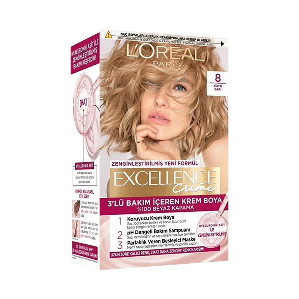 Loreal Excellence 8 Koyu Sarı
