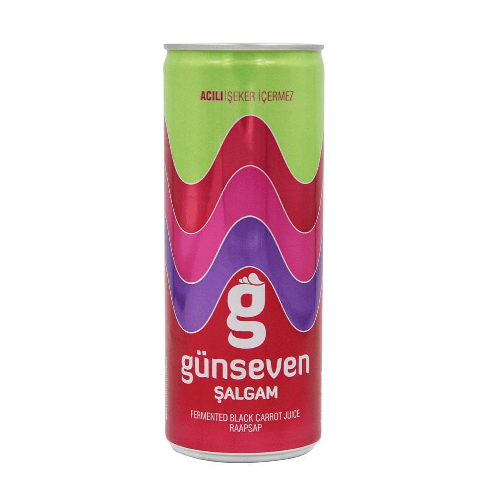 Günseven Şalgam 250 ML Acılı Teneke