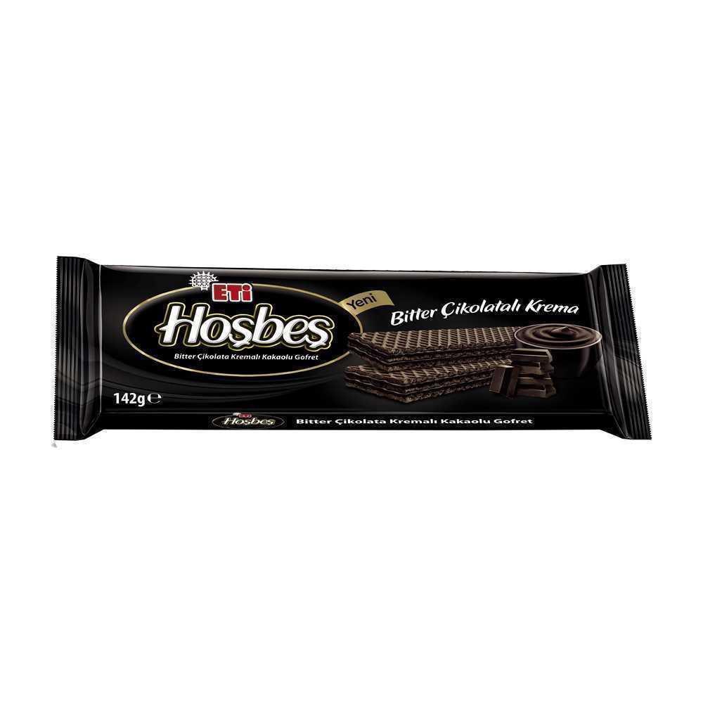 Eti Hoşbeş Bitter Çikolata Kremalı Gofret 142 Gr