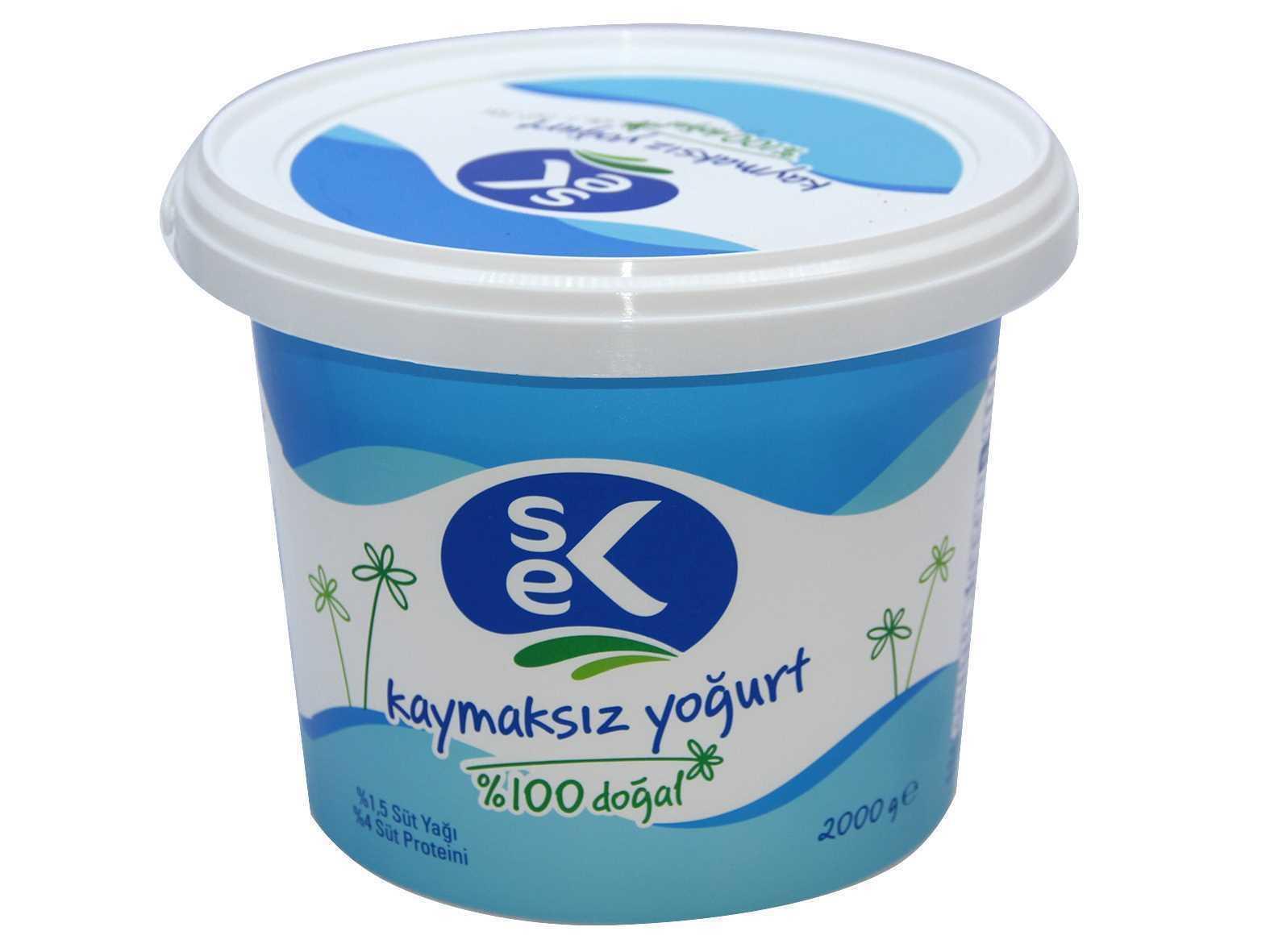 Sek Kaymaksız Yoğurt 2000 Gr