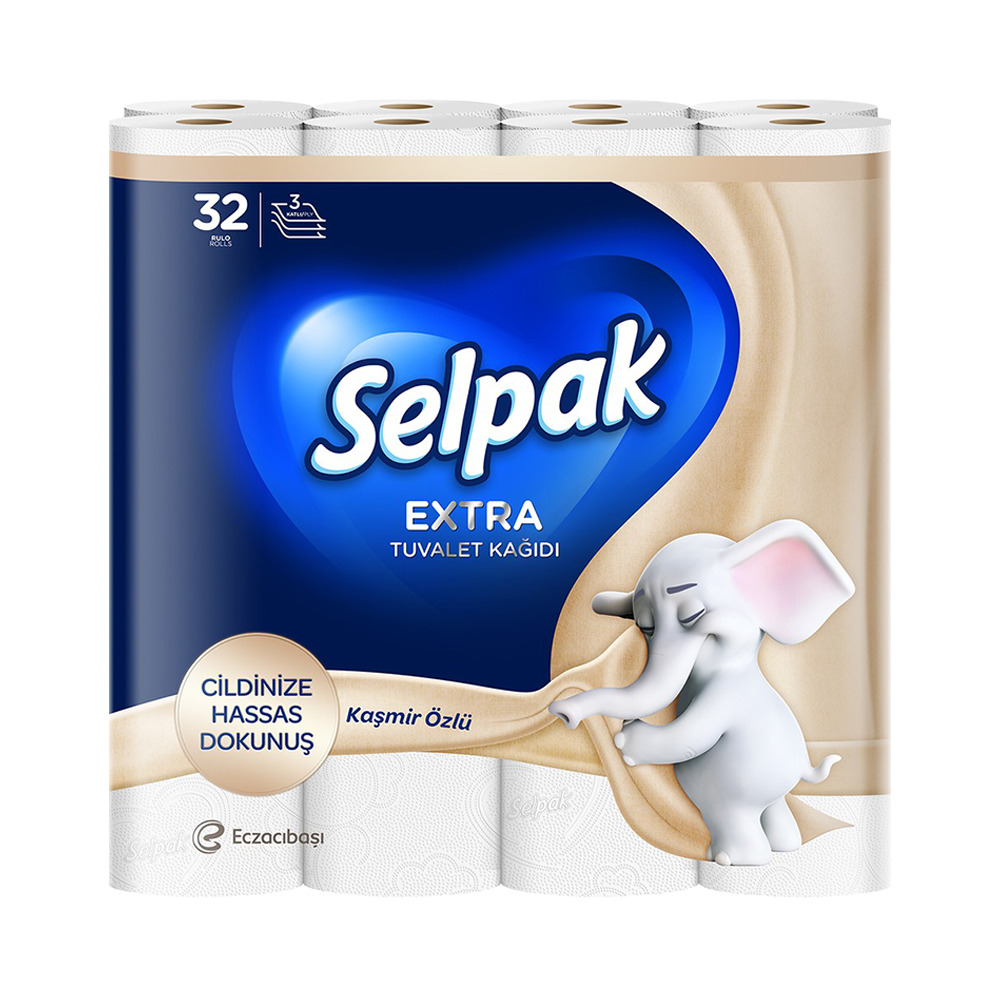 Selpak Extra Tuvalet Kağıdı Kaşmir Özlü 32 Li