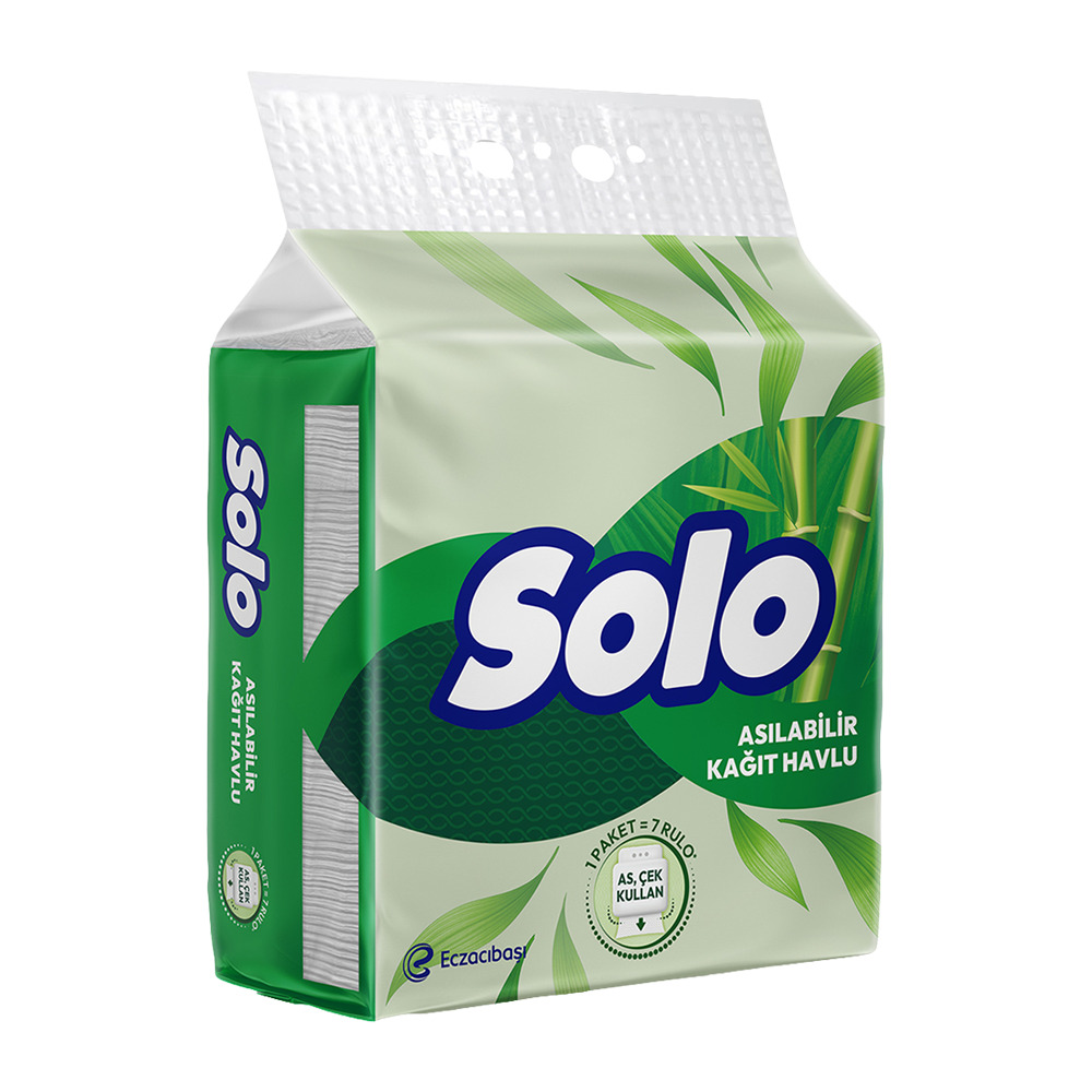 Solo Asılabilir Kağıt Havlu 1 Paket =7 Rulo