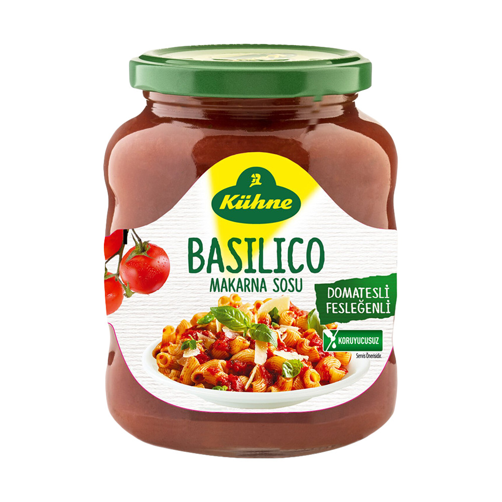 Kühne Basılıco Makarna Sosu 350Gr Domatesli Fesleğenli
