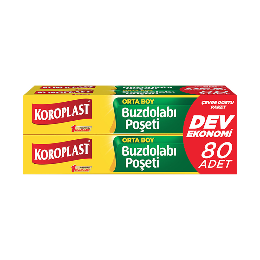 Koroplast Buzdolabı Poşet Orta Boy Dev Ekoi 80'Li