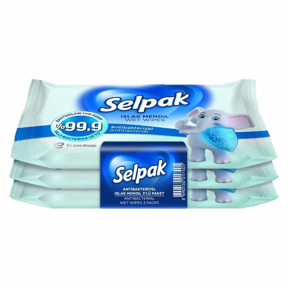 Selpak Islak Cep Mendil Antibakteriyel 3*10 Lu