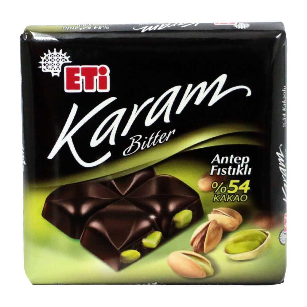 Eti Karam Bitter Antep Fıstıklı %54 Kakao 60 Gr