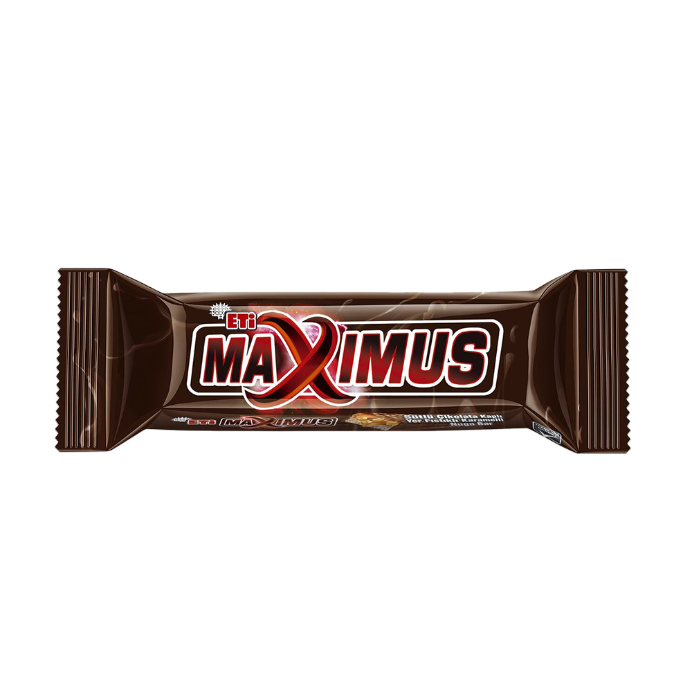 Eti Maximus Loading 36Gr Sütlü Çikolata Kaplı Yer Fıstıklı Karamelli Nuga Bar 