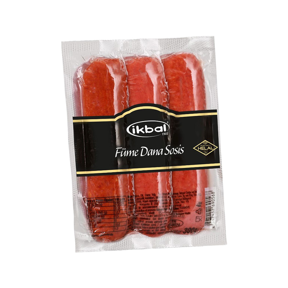 İkbal Füme Dana Sosis 300Gr