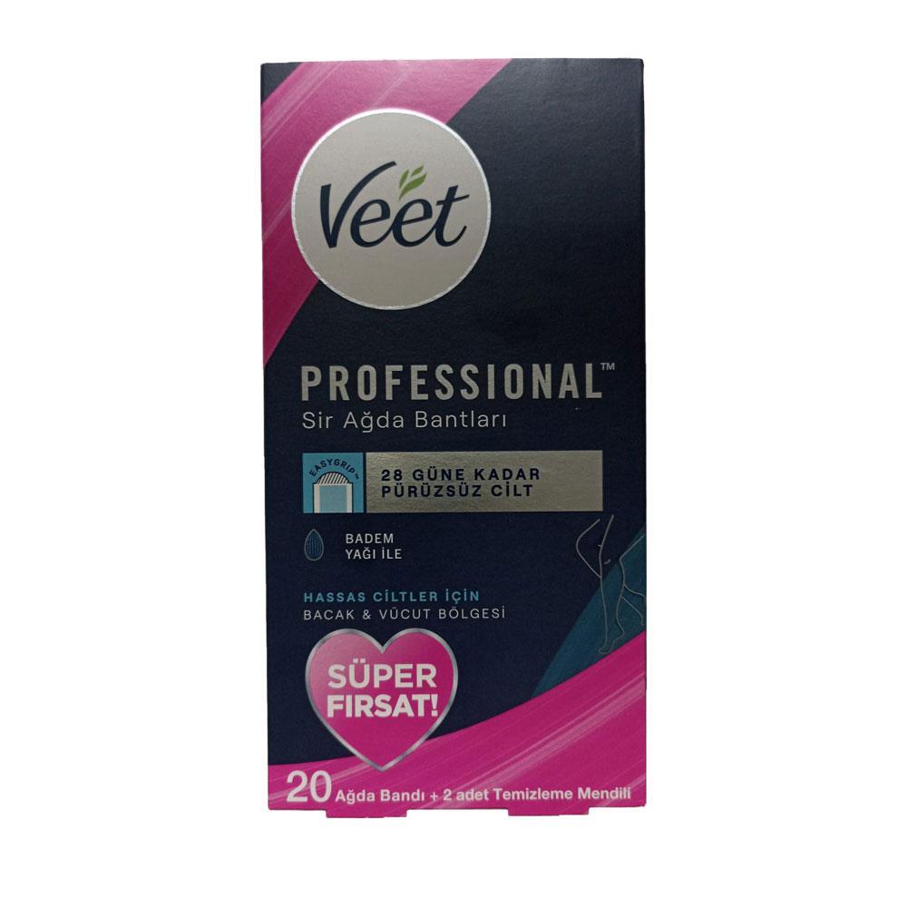 Veet Sır Ağda Professıonel Bantları Hassas Ciltler İçin 20 Li