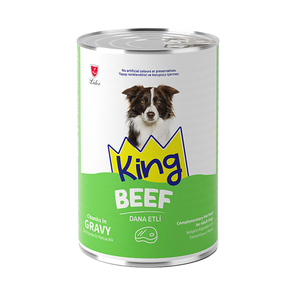 King Yaş Köpek Maması Dana Etli 400Gr