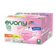 Evony Cerrahi Maske 50'li Pembe S/M