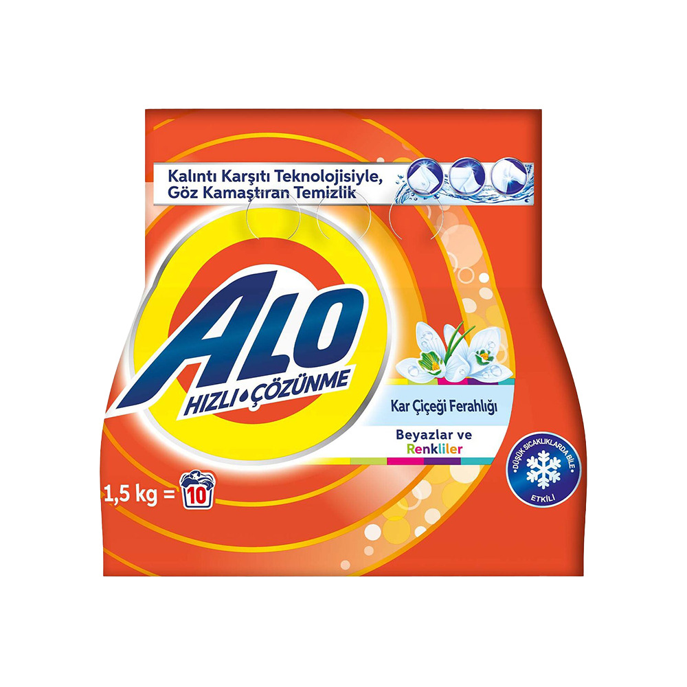Alo Deterjan Karçiçeği Ferahlığı Beyaz Ve Renkliler 1,5 Kg