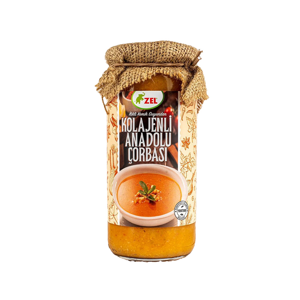 Zel Kolojenli Anadolu Çorbası Cam Kavanoz 480 Ml.
