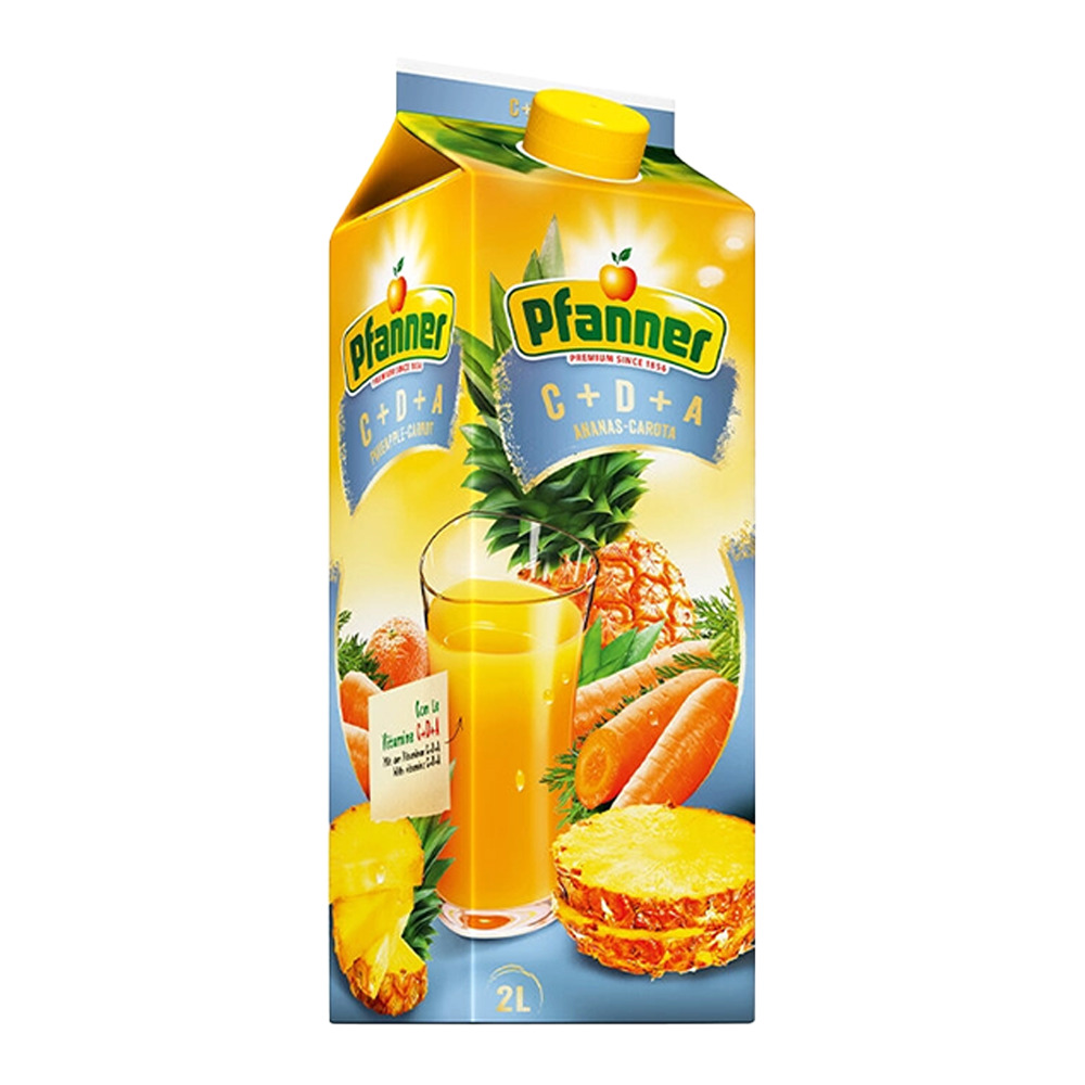 Pfanner C+D+A  Meyve Suyu Ananas Carota 2 Lt
