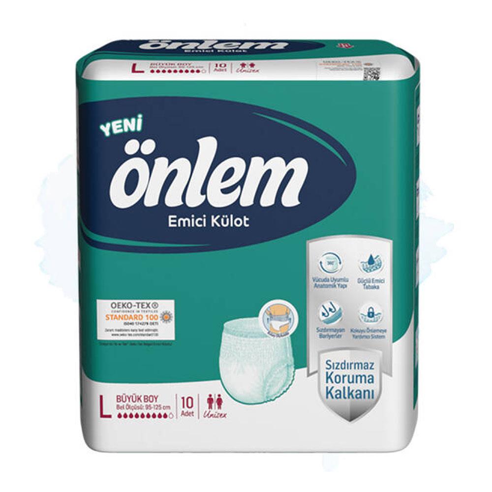 Önlem Emici Külot Hasta Bezi 10Lu Large**