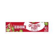 Cook Çift Kilitli Poşet 19*25 Cm 10 Lu
