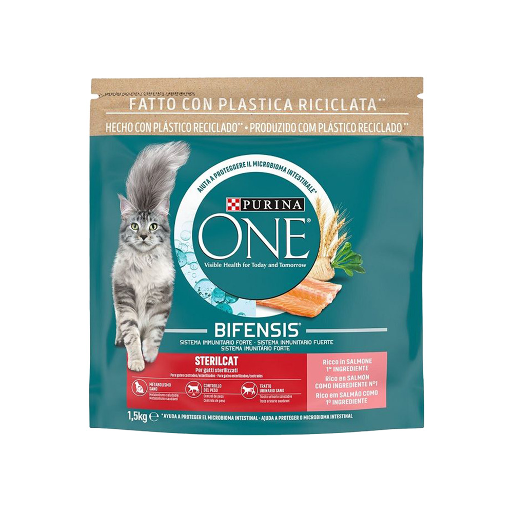 Purina One Kedi Maması Somonlu Kısır Kediler 1500 Gr**