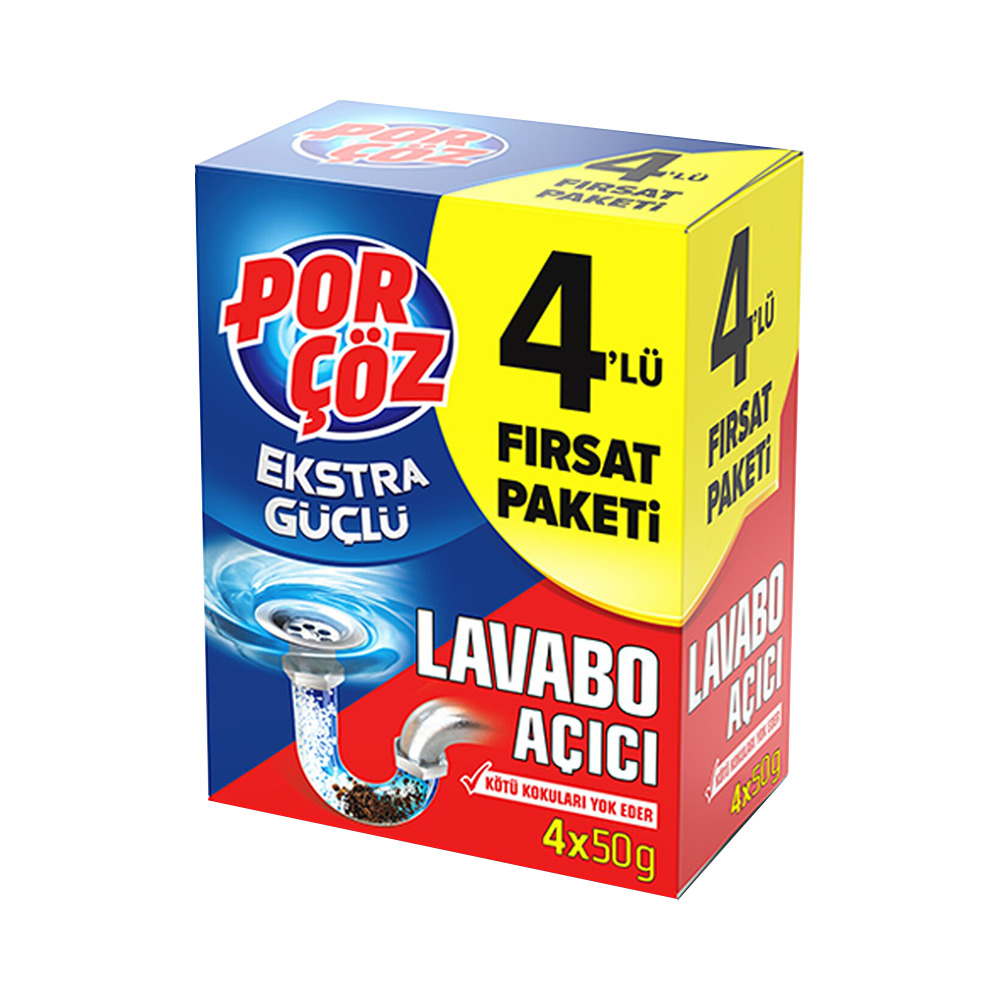 PorÇöz Lavabo Açıcı Granül 4*50Gr