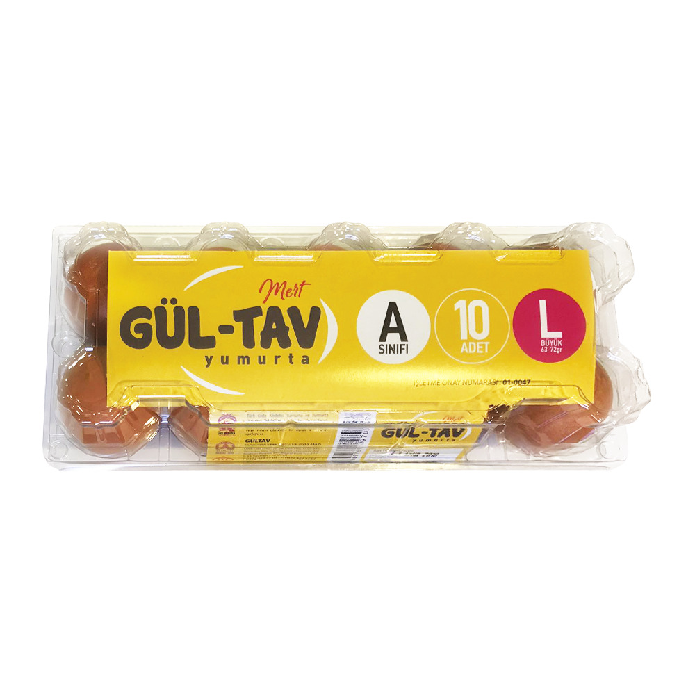 Gül-Tav Yumurta 10’Lu 63-72 Gr Kahverengi Large