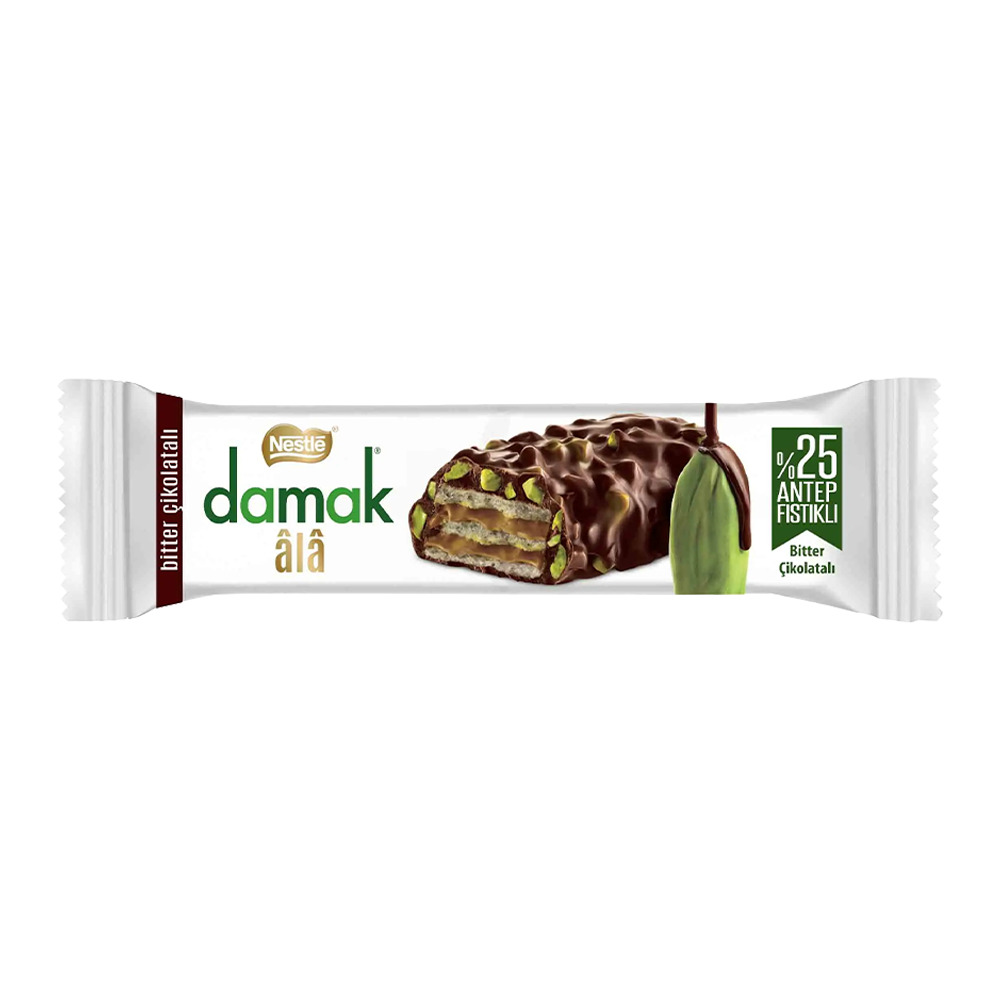 Nestle Damak Ala Antep Fıstıklı Kaplamalı Gofret 30Gr
